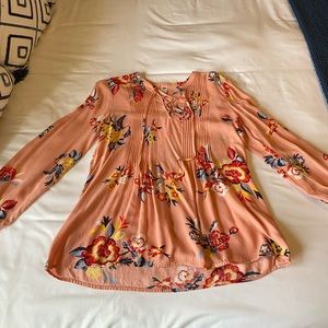 Floral long sleeve shirt